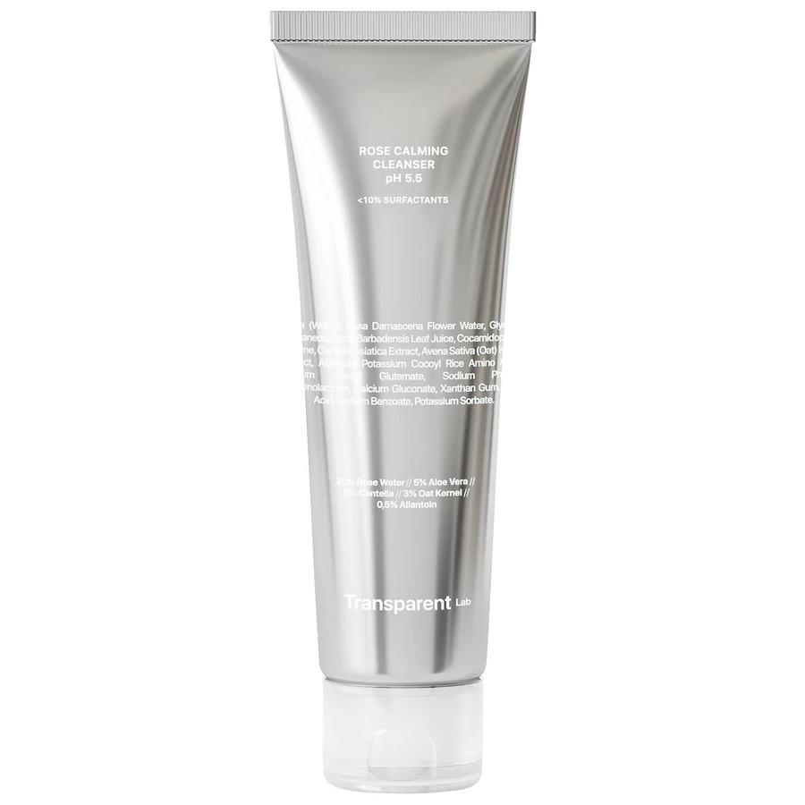 Transparent Lab Rose Calming Cleanser, lavado facial suave con rosas, 150 ml