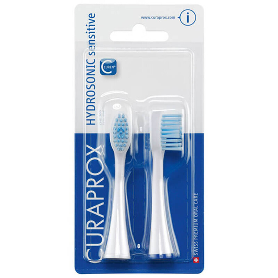 Curaprox Hydrosonic Easy CHS 200 Sensitive, puntas para cepillo dental sónico, 2 piezas