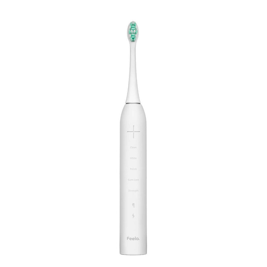 Feelo Pro Premium set, sonic toothbrush with pouch and 4 tips, white