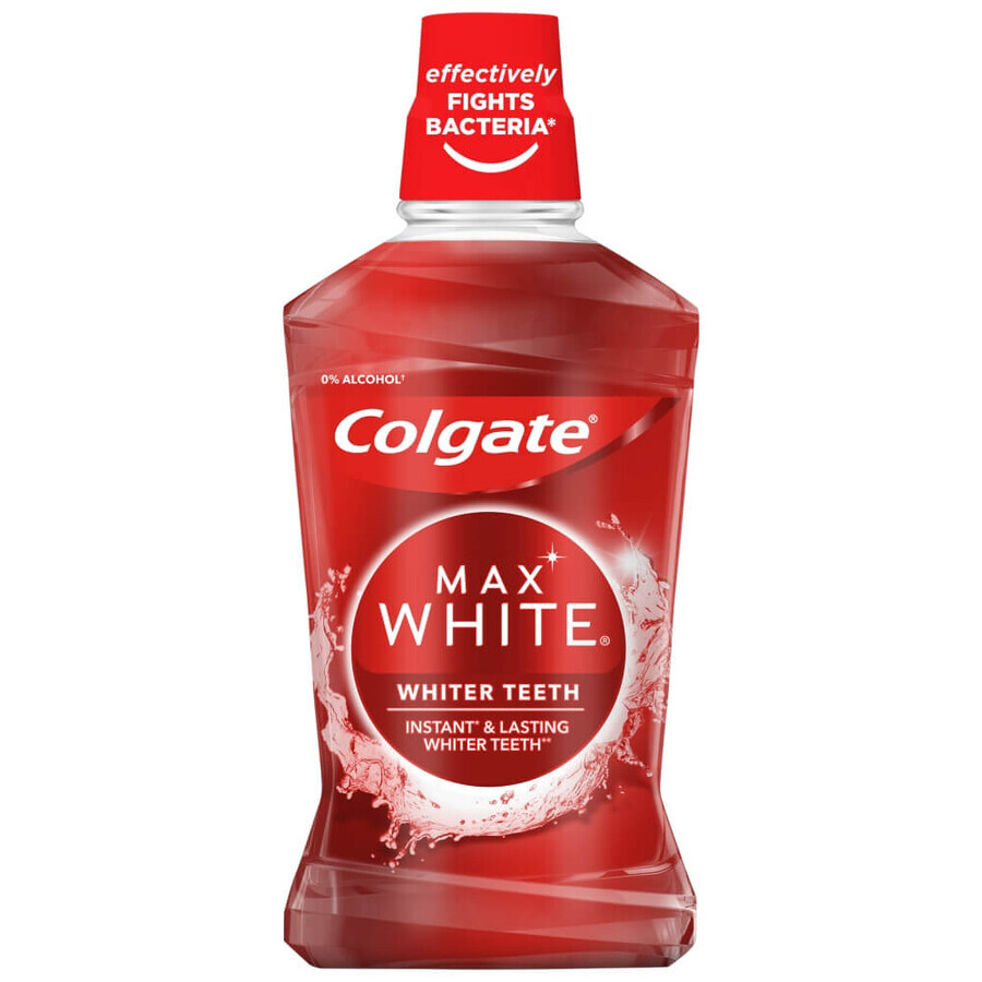 Colgate Max White Mouthwash for whiter teeth, 500 ml