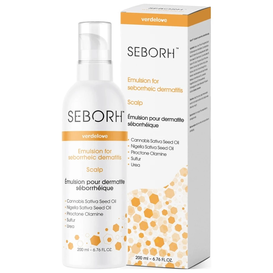 Zestaw Verdelove Seborh, na łojotokowe zapalenie skóry, szampon 200 ml + emulsja, 200 ml + płyn, 150 ml: ceny i cechy
