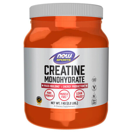 Now Sports Creatina monohidrato, polvo, 1 kg