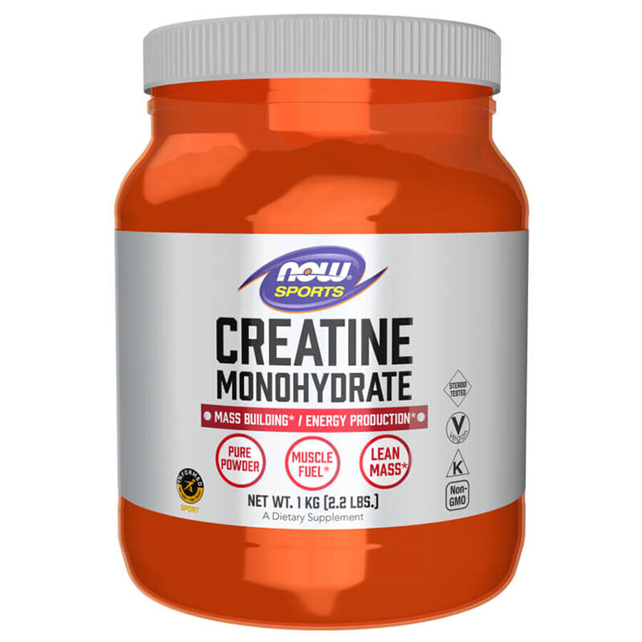 Now Sports Creatina monohidrato, polvo, 1 kg