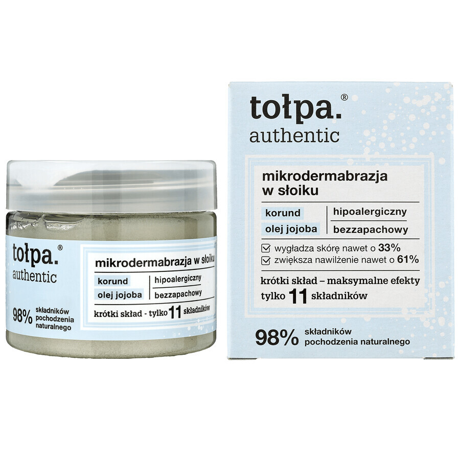 Tolpa Authentic, microdermabrasie in een potje, 65 g