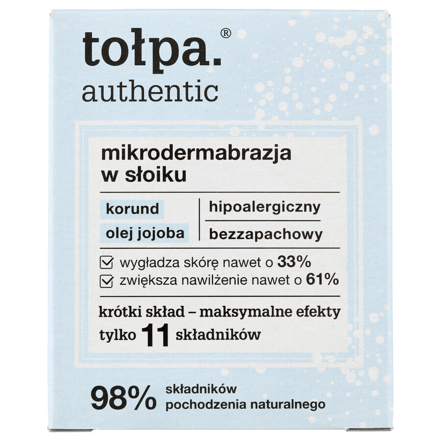 Tolpa Authentic, microdermabrasie in een potje, 65 g