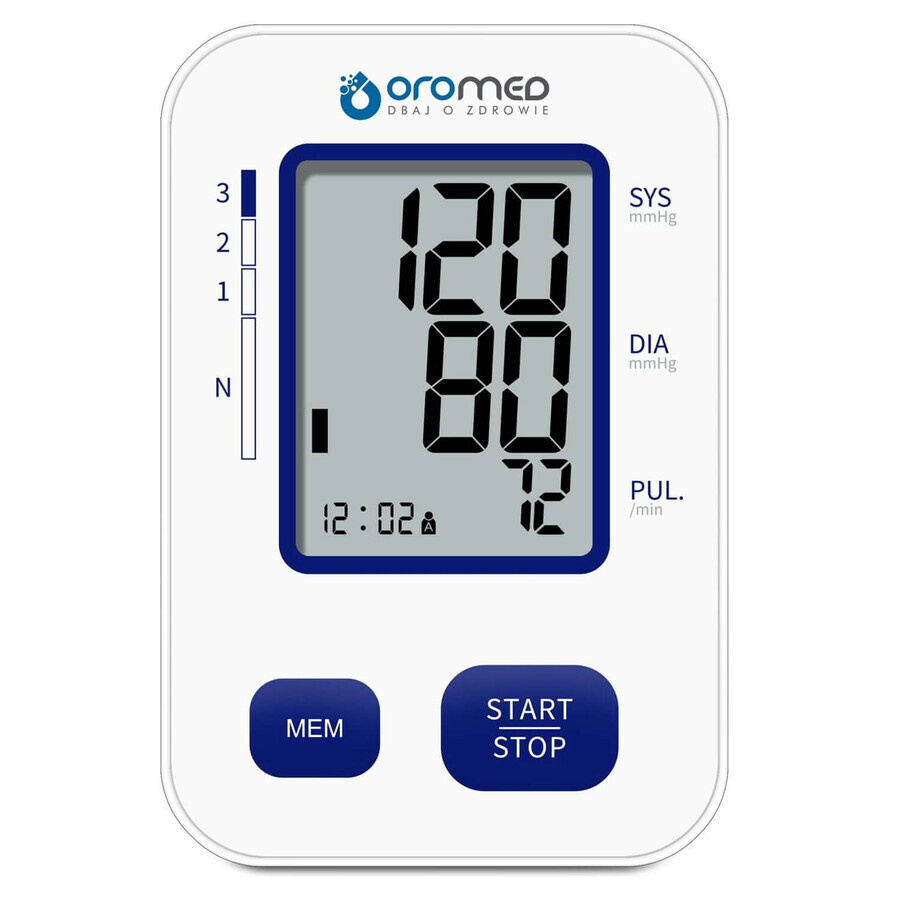 Oromed Oro-BP 1, upper arm blood pressure monitor