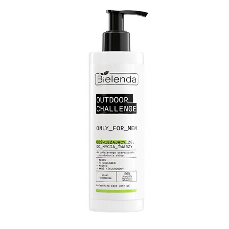 Bielenda Only for Men Desafío al aire libre lavado facial refrescante, 190 ml