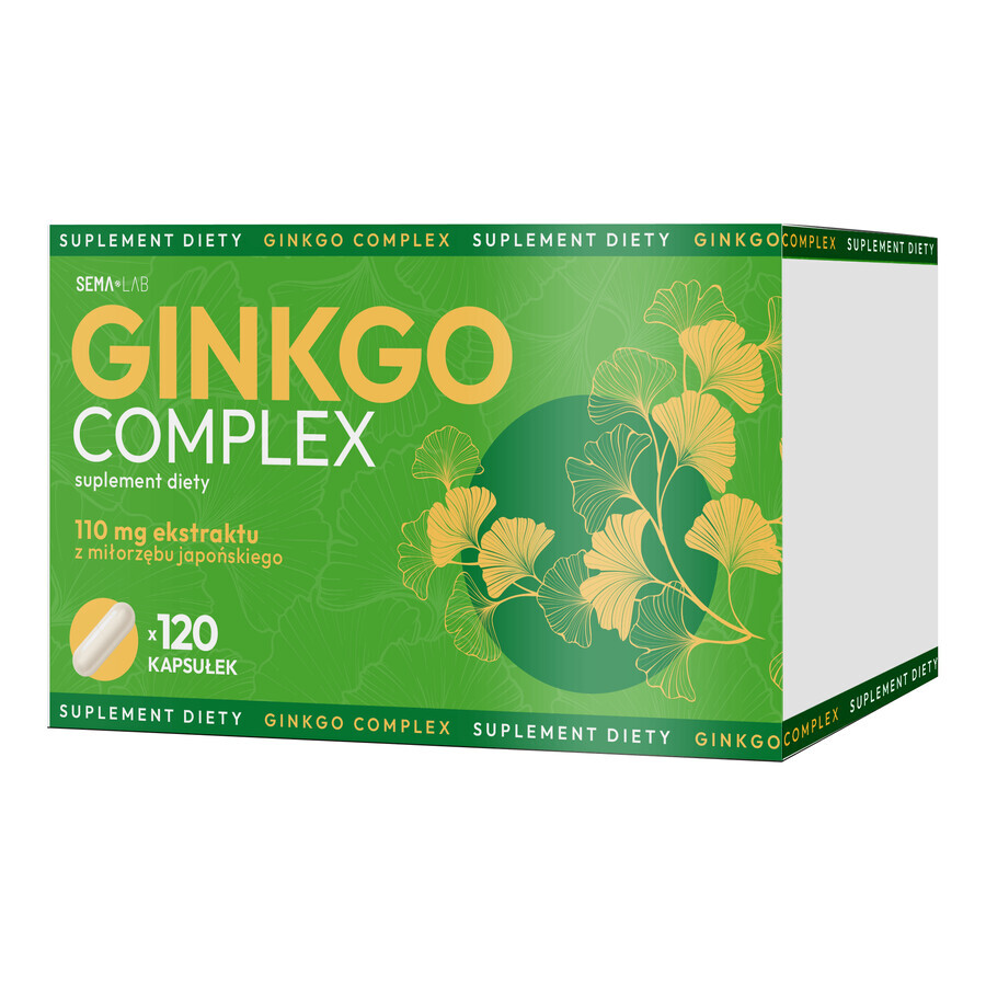 SEMA Lab Ginkgo Complex, 120 cápsulas