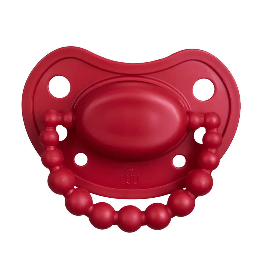 Luu Kids set, tétine, positionnement, silicone, Holy Green & Santa Red, à partir de 6 mois, 2 pièces