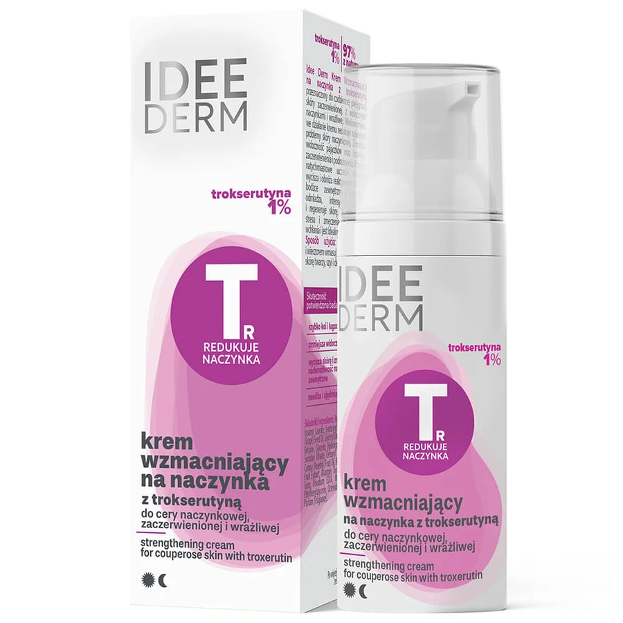 Idee Derm, cremă de întărire vasculară cu troxerutin, 50 ml