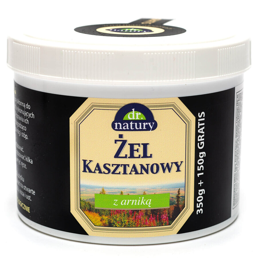 Gel para pies Dr Natury con castaño de indias y árnica, 500 ml