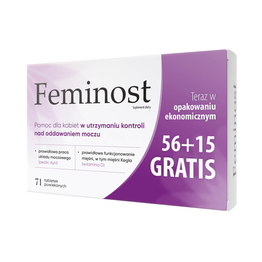 Feminost set, 56 comprimidos recubiertos con película + 15 comprimidos de regalo