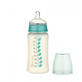 Frasco con cuello ancho PP, 300ml, +0 meses, azul, Dentistar