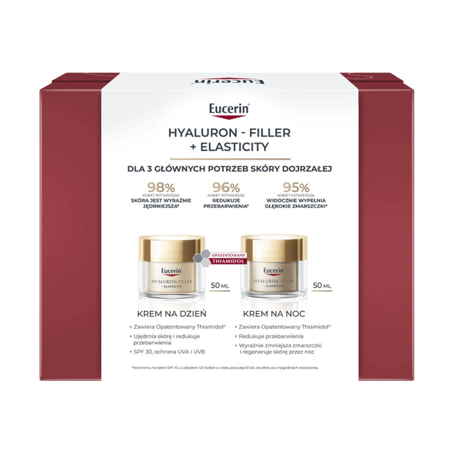 Eucerin Hyaluron-Filler + Elasticity Set, Tagescreme 50 ml + Nachtcreme 50 ml