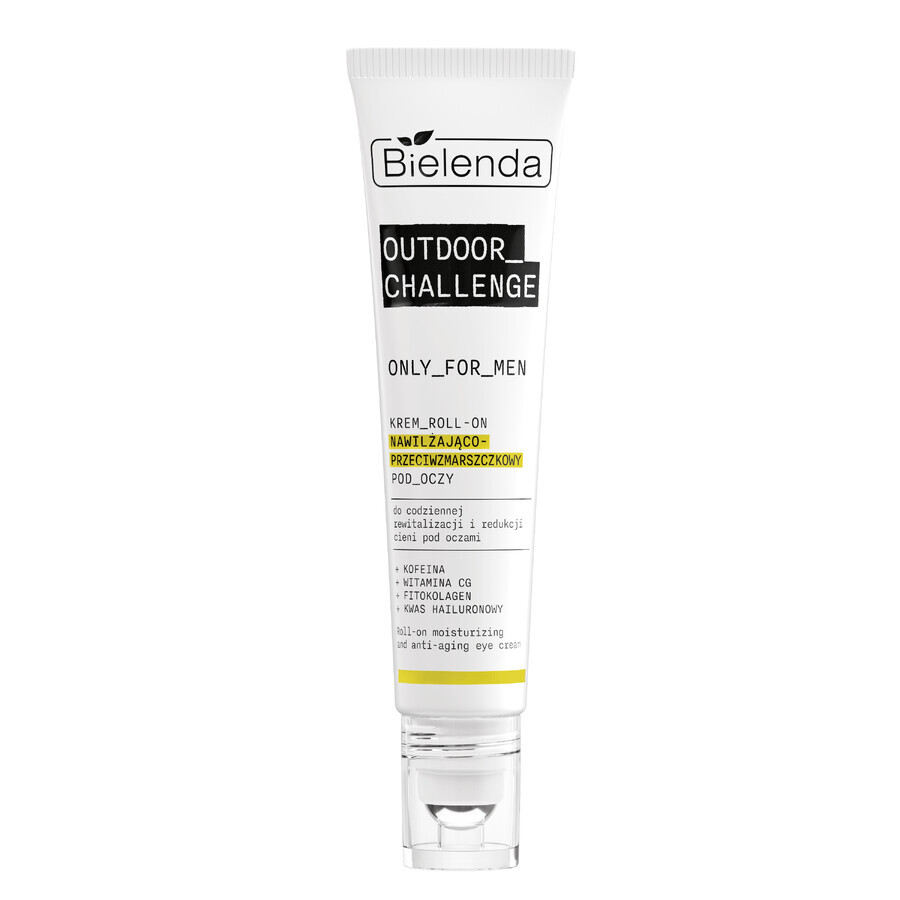 Bielenda Only for Men Outdoor Challenge feuchtigkeitsspendende und faltenreduzierende Augencreme, Roll-on, 15 ml