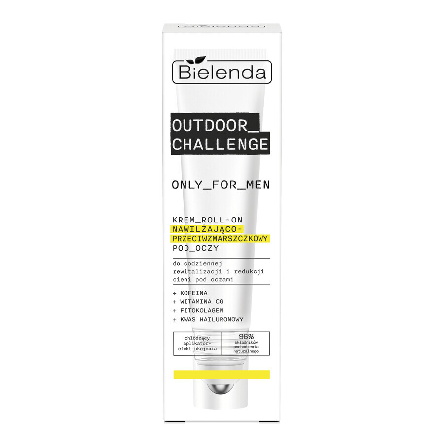 Bielenda Only for Men Outdoor Challenge feuchtigkeitsspendende und faltenreduzierende Augencreme, Roll-on, 15 ml