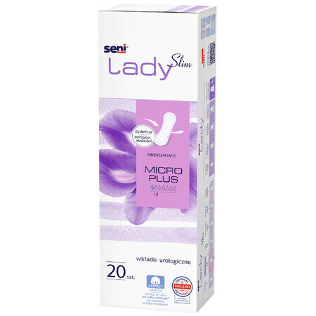 Lady Slim Pechos, plantillas urológicas, Micro Plus, 20 uds.