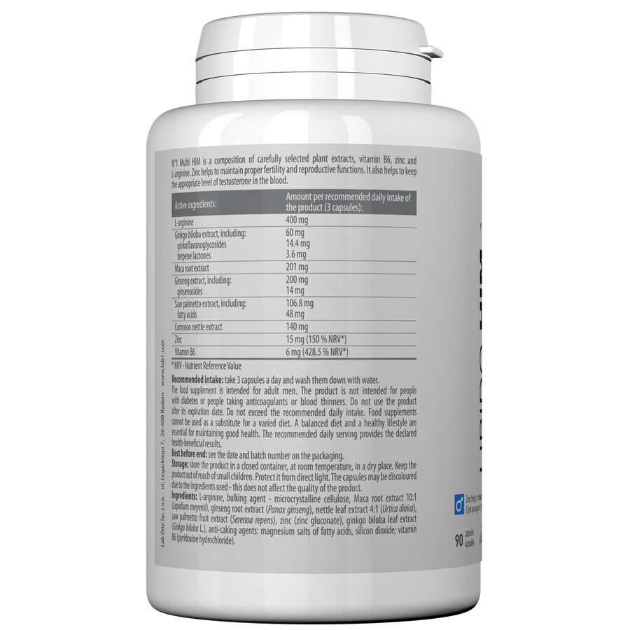 Lab One No1 Libido Hem, 90 capsules