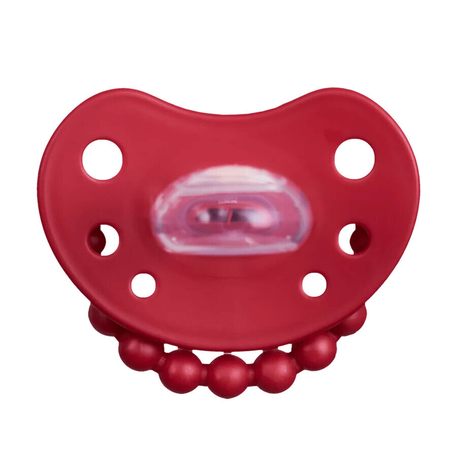 Luu Kids set, tétine, positionnement, silicone, Holy Green & Santa Red, 3-6 mois, 2 pièces