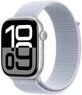 Apple Watch Series 10 GPS + Cellular 42mm Silver Aluminium Case with Sport Buckle Blue Cloud