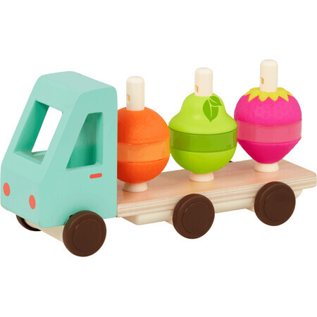 B-Toys Camión de frutas de madera Stack & Roll