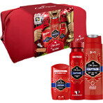 Old Spice Footballer: set van vaste deodorant + deodorant spray en Captain douchegel met sandelhout en citrusnoten