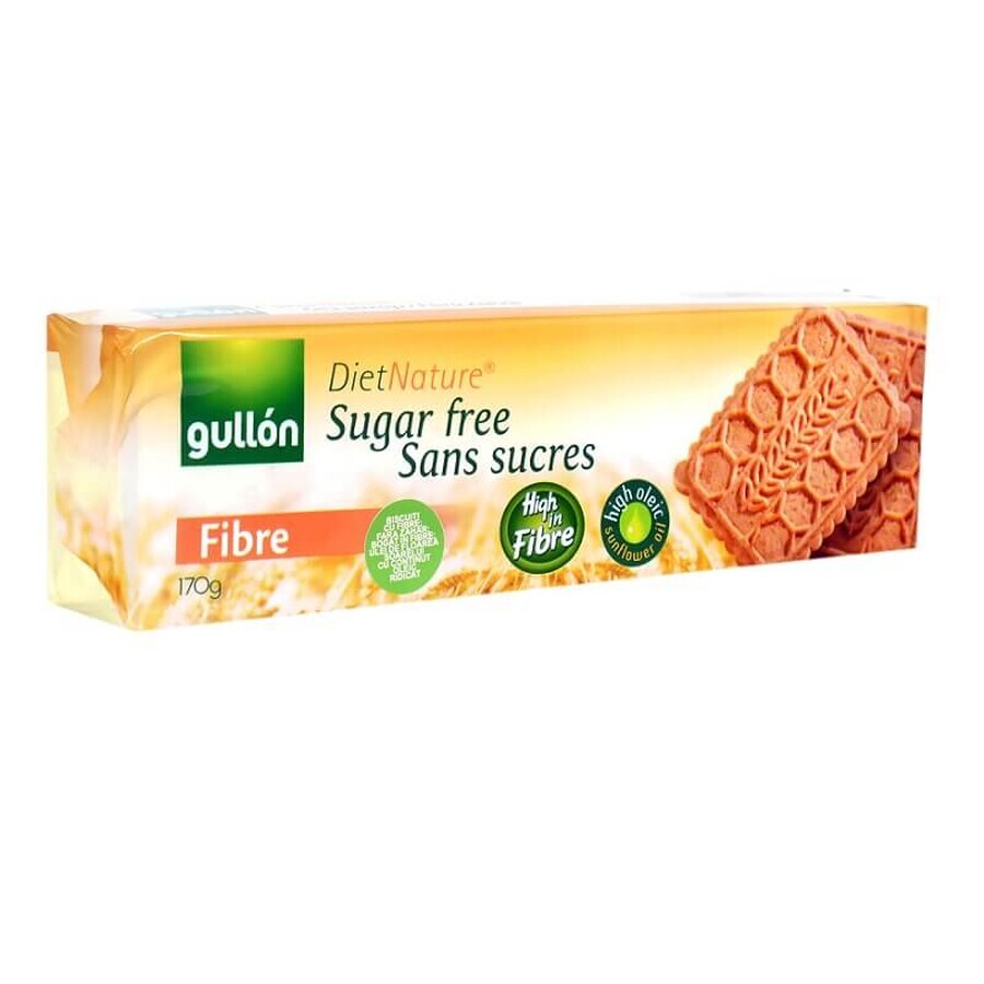 Galletas de fibra sin azúcar, 170 g, Gullon