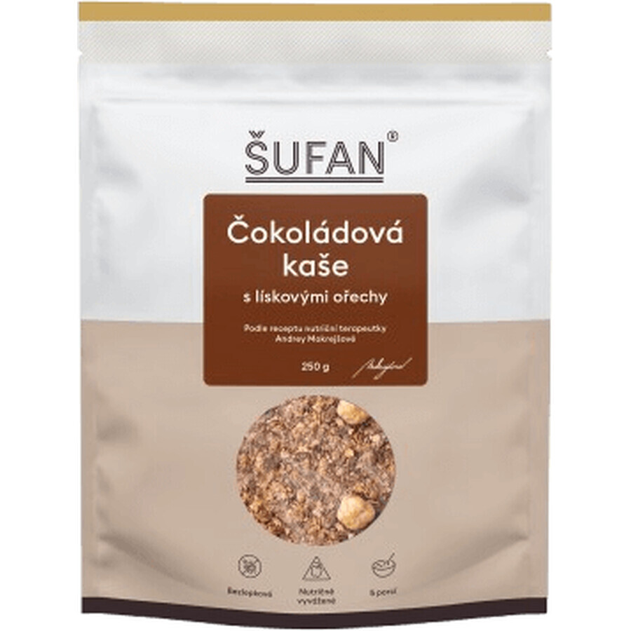 Šufan Gachas de chocolate y avellanas 250 g