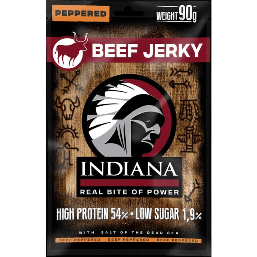 Indiana Jerky Ternera con Pimienta 90 g