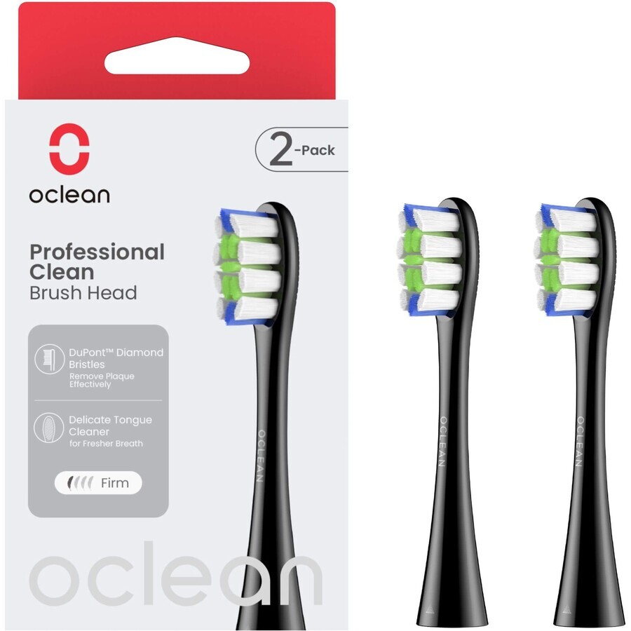 Oclean Professional Clean P1C5 B02 negro 2 uds.