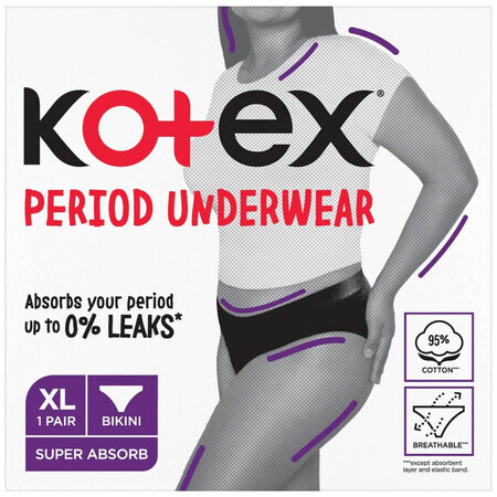 Kotex® Biancheria intima mestruale XL