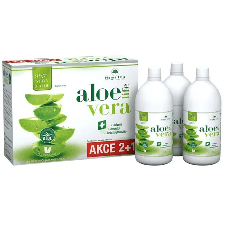 Pharma Activ AloeVeraLife Natura 3 x 1000 ml