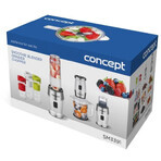 Concept SM3391 Batidora + Picadora + Molinillo 700W 2x570ml+400ml blanco