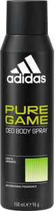 Desodorante en spray Adidas Pure Game para hombre 150 ml