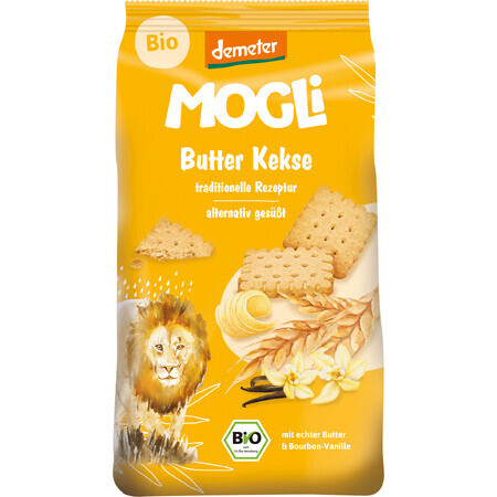 MOGLi Biologische Boterkoekjes met Bourbon Vanilleboter met Demeter-certificering 125 g