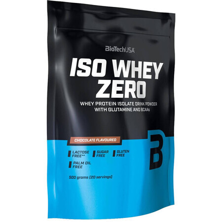 BioTech ISO WHEY ISO WHEY ZERO NATIVE (bolsa) fresa 500 g