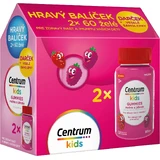 Centrum Kids Gummies Himbeere und Erdbeere, Geschenkpackung, Gelee 2 x 60