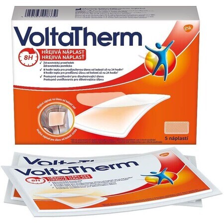 VoltaTherm patch chauffant pour le soulagement des douleurs dorsales 5 pièces