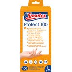 Guantes desechables Spontex Protect L 100 unid.