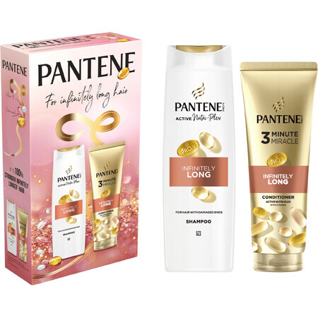 Pantene Set de productos Pantene Infinitely Long: champú 400 ml y sérum 220 ml