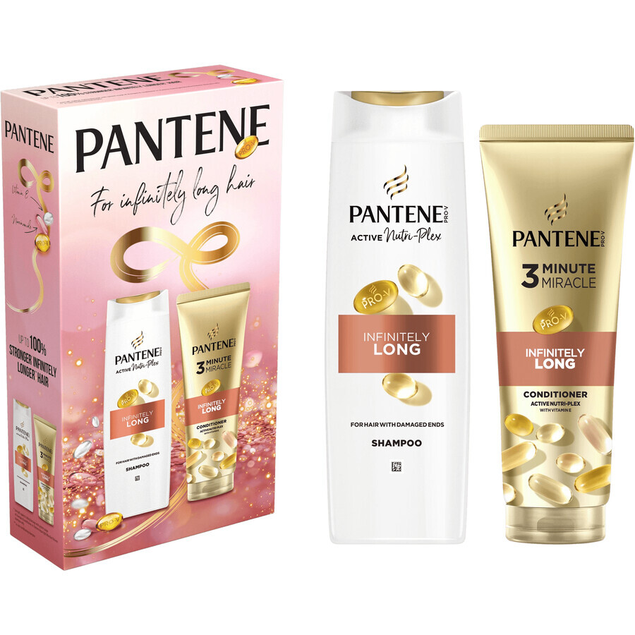 Pantene Set de productos Pantene Infinitely Long: champú 400 ml y sérum 220 ml