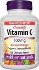 Webber Naturals Vitamina C 500 mg naranja natural, 120 pcs