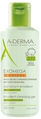 A-Derma Exomega Exomega control emoliente 2en1 gel lavante emoliente, gel lavante emoliente, ni&#241;os 200 ml