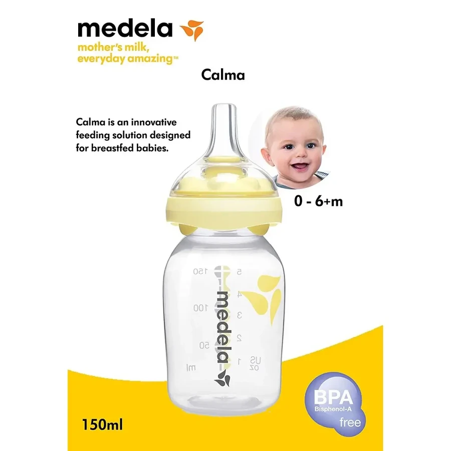 Calma biberon in PP con tettarella, 150 ml, Medela 