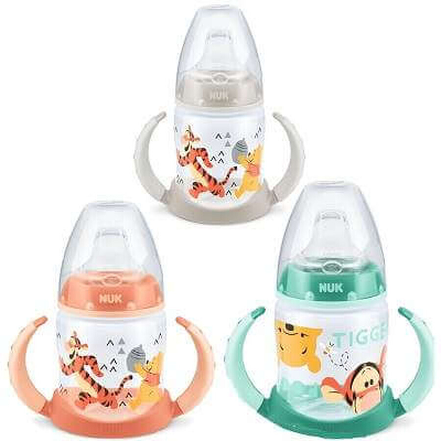 Biberon Disney en PP avec tétine en silicone et adaptateur, 6-18 mois, 150 ml, 10743348, Nuk