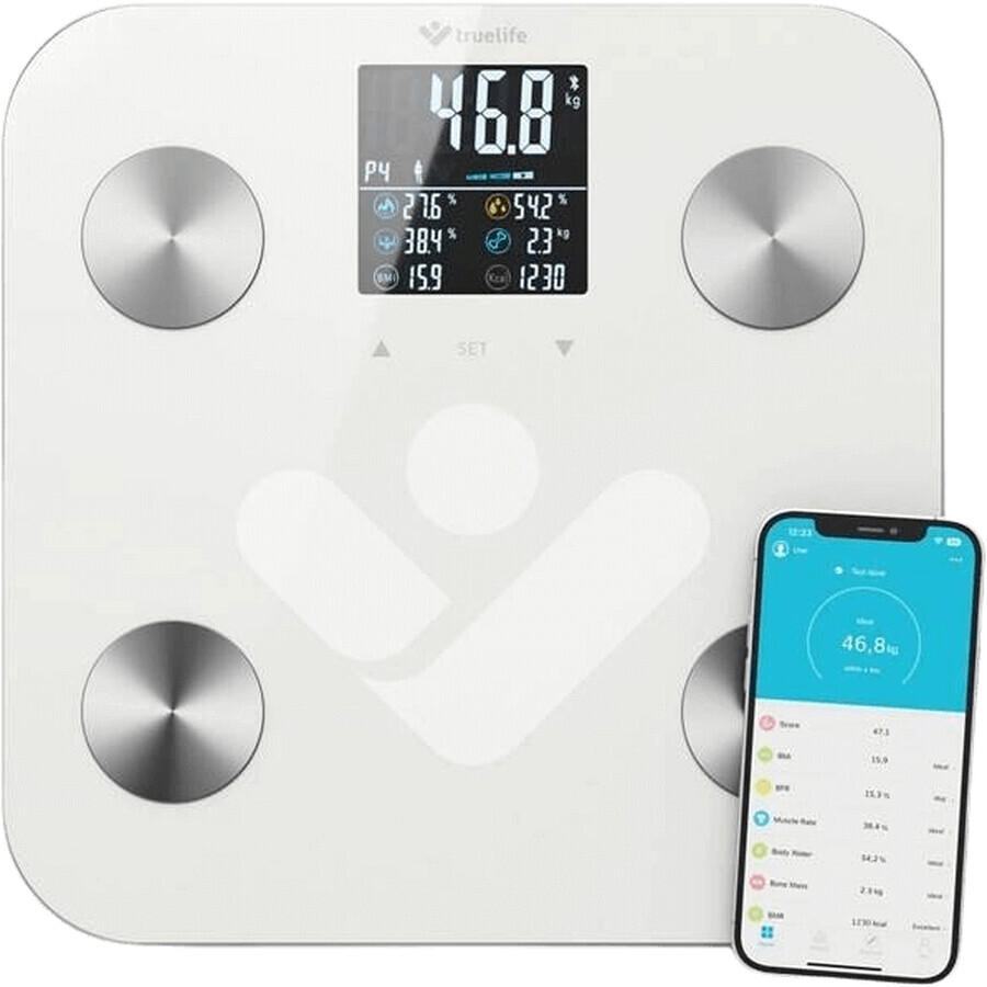 TrueLife FitScale W6 BT Bluetooth personenweegschaal