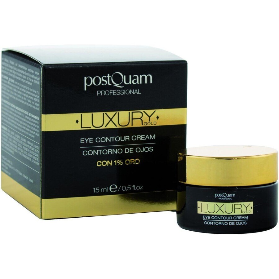 PostQuam Professional Crema Hidratante de Ojos con 1% de Oro 15 ml