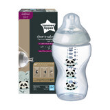 Closer to Nature Biberón PP Osos Panda 340ml, +3 Meses, Tommee Tippee