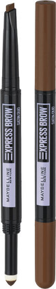 Maybelline New York NY NY Express Brow Satin Duo 02 L&#225;piz y Polvo de Cejas Marr&#243;n Medio Duo