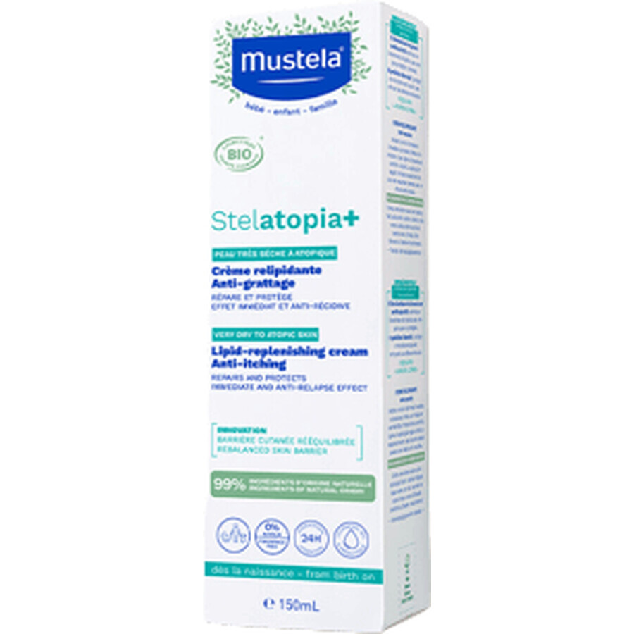 Mustela Stelatopia+ Beruhigende und stärkende Bio-Creme 150 ml